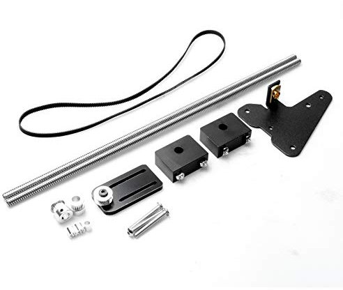 Upgrade Kit Dual Z Axis 3D Drucker Upgrade Kit mit Einstufen-Motor-Spannungsriemen, für Ender-3, Schwarz, 1