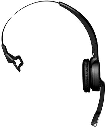 Sennheiser SENNHEISER Impact SDW 5011 Mono USB DECT-Headset inkl. DECT-Dongle (statt Basis) für PC mit Kopf-, Ohr- oder Nackenbügel, Schwarz, Standard