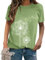 Dresswel Women Dandelion T-Shirt Cute Graphic Print Crew Neck Short Sleeve Summer Tops Basic Tshirts