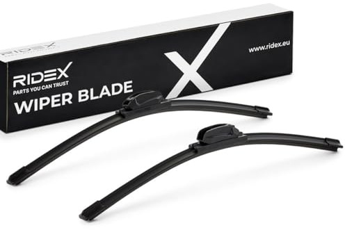 RIDEX Scheibenwischer Set Wischerblätter Satz mit Spoiler Vorne Länge 1: 475mm Länge 2: 450mm Flachbalkenwischblatt Kompatibel mit MINI Schrägheck F56 298W0296