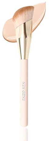 ENZO KEN Pinceau Biseauté de Crème Contour, Pinceaux de Fond de Teint Liquide, Pinceaux de Maquillage Blush pour Dissimuler, Contour de Poudre et Poudre Bronzante. 11L02