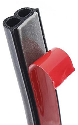 ETOPARS Tira de Sellado de Puerta de Coche 5 Metros Goma de Sellado Burletes Junta Goma Puerta Impermeable Autoadhesiva Protector Forma de B 12mm X 6mm