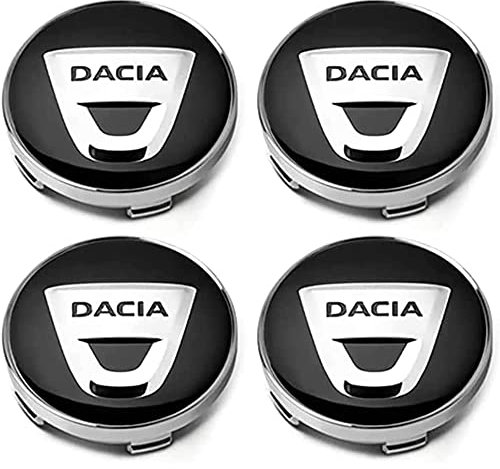 GHXSport 4 Stück Radnabenkappen, für Dacia Duster Logan Dokker Lodgy 56/60mm Radmittenkappen-Ersatz staubdicht Felgen Naben Radkappen Auto-Styling-Zubehör