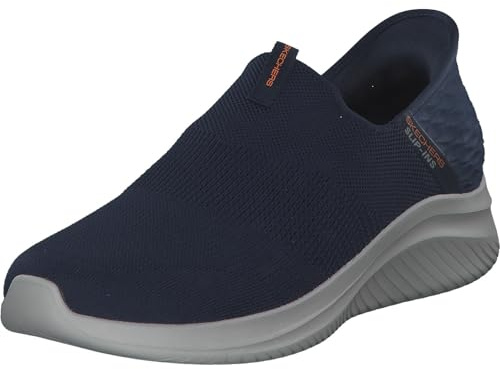 Skechers Herren Ultra Flex 3.0 Smooth Step Turnschuhe, Navy Knit/Trim, 50.5 EU Weit