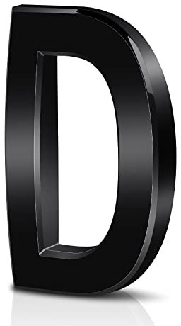 Vicloon Número de Casa, Número de la Puerta, Negro de 7.5 cm de Altura, Número de Casa Autoadhesivo, Aspecto Flotante, Números de Dirección de Casa de Calle, ABS Acryl(D)