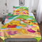 Winnie The Pooh Drucken Bettbezug Bettwäsche Set 3teilig 3D Bettwäsche-Set Mädchen Junge Kinder Deluxe Mikrofaser Weiche Bettbezug Mit Reißverschluss Und Kissenbezüge Single（135x200cm）