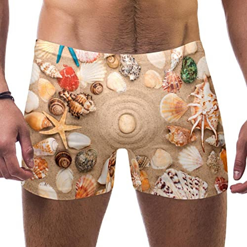 VBFOFBV Maillots de Bain Hommes, brouilleurs Hommes pour la Natation,été Plage Coquille étoile mer conque