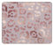 Tapis de souris rectangulaire motif léopard or rose, de qualité supérieure, lavable avec bords cousus étendus, base en caoutchouc antidérapant, petit tapis de souris 30,5 x 30,5 cm