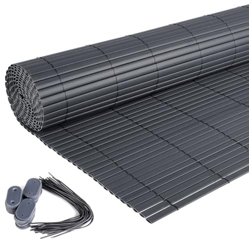 Primal Internet GmbH Sichtschutz Balkon ohne Bohren 120 cm hoch | Terrasse & Zaun | Balkonverkleidung wetterfest aus PVC-Kunststoff (300x120 cm)