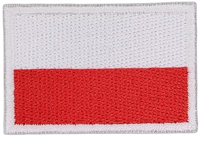 Polen Aufnäher zum aufbügeln oder aufnähen Bügelbild Aufbügler für Kleidung gestickter Bügelflicken Applikation Patch Größe 4,5 x 3,0 cm