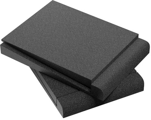 TONOR Isolation Pads for Speakers, Studio Monitor Acoustics Foam, High-Density Soundproofing Panels for Most 5 Speakers, Adjustable Angle, Prevents Vibrations, 7.5 x 11 x 1.6, Pack of 2