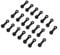20Pcs Bicycle Brake Bleeder Cap, Bike Hydraulic Brake Caliper Bleed Nipple For , Brake Bleed Nipple Cap For The Brake Caliper Bleed Nipple(black)