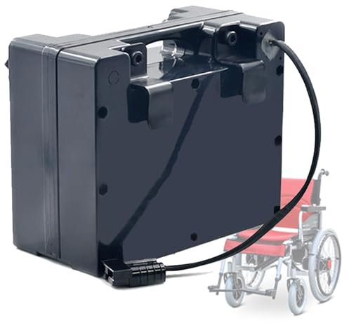 FREEDOH Elektrischer Rollstuhl-Akku, 24 V, Lithium-Akku, 24-Volt-Ersatzakku, wiederaufladbarer Akku 40 Ah, 45 Ah, 50 Ah für 0–1200 W Motor-Set,24v45ah
