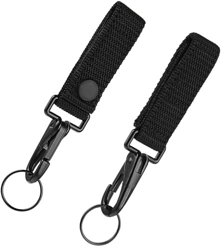 Ymapinc Lot de 2 porte-clés robustes avec clip en métal pour ceinture de police Lion