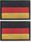 2 Pcs Klett Patch Deutschland Flagge Abzeichen, Europa Flaggen Emblem Bestickter Aufnäher Militär für Hüte, Taschen, Jacken, Jeans, Westen, Mützen, Rucksäcken (Deutschland)