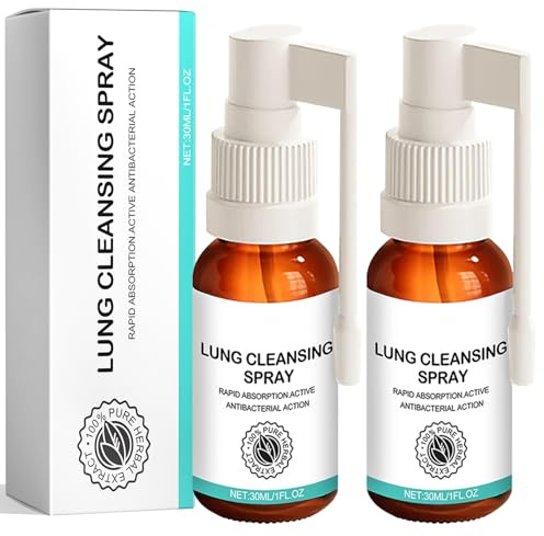Spray de limpieza de pulmones de 30 ml - Spray base de hierbas - Limpiador pulmonar a base de hierbas