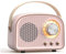 BBTISG Portable Retro Wireless Speaker, HD Stereo Portable Speaker Wireless with FM Radio for Home, Travel, Camping (Pink)