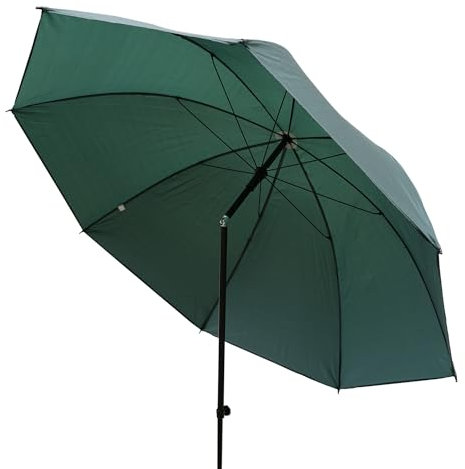 Eurocatch Parapluie de Pêche 200cm Avec Pli - Parasol Vert - Brolly - Steel