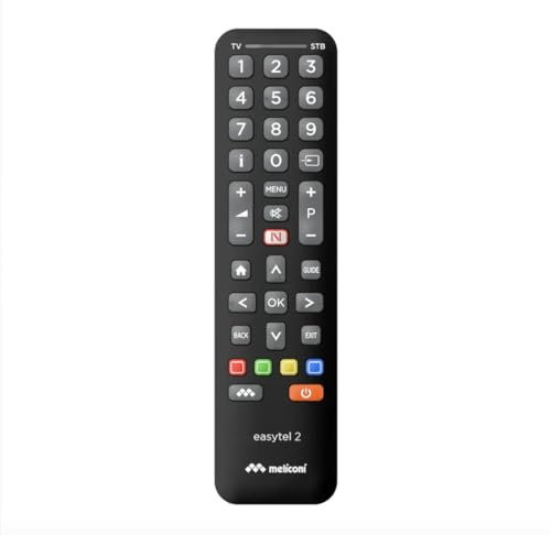 Meliconi - Telecomando universale Easytel 2 per 1 TV + 1 decoder TNT o Satellite