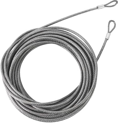 Aoneky 47ft 1/4'' Double Loop Stainless Steel Replacement Tennis Net Cable