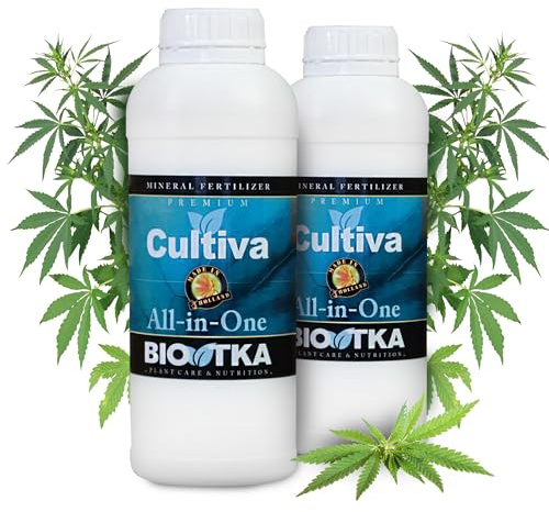 BIO TKA All-in-One Grow Dünger 2x250ml für den gesamten Lebenszyklus der Pflanze 100% hochkonzentriert | Nährstoffgewinnung durch Fermentation | Für Indoor & Outdoor | Bloom dünger, Dünger Wachstum