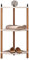 MEIZHITU Eckregal Leiterregal, 3-stufiges Eckregal Aus Holz, Eck-Bücherregal, Eckständer, Pflanzenregal Für Kleine Räume, Wohnzimmer, Badezimmer, Küche Aufbewahrungsregal Pflanzenregal(A)