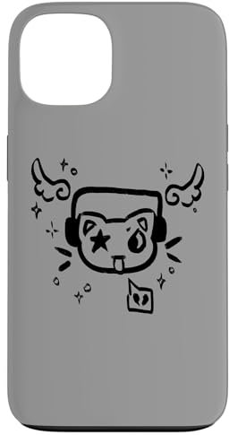 iPhone 13 Y2K 90s Cat with Headphone Headset Case