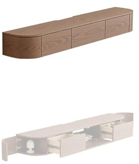 CMYAOYC Lowboard Hängend TV Schrank Fernseher Tisch Modern TV-Schrank mit Stauraum, TV Kommode für Aufbewahrung Unter Dem Fernseher für Wohnzimmer, Schlafzimmer, Büro(Brown,160cm/63in)