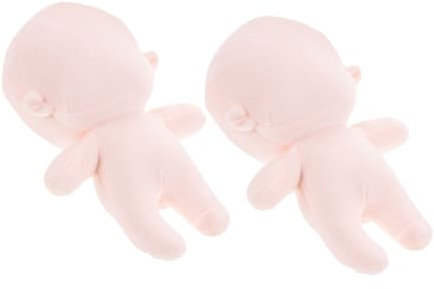 Toyvian 2st Puppe Puppe Verkleiden Sich Puppe Stoffpuppe Selber Machen Unfertige DIY-Puppe Gefüllter Puppenkörper Geschmeidige Plüschpuppe Kleines Plüschtier Pp Baumwolle