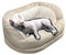 LELEFIDO Hundesofa, Tiefschlaf, Haustiersofa mit hohen Seiten, abnehmbarer Bezug, weiche und stützende Hundesofa für kleine, mittelgroße und große Hunde oder Katzen
