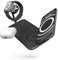 Zens Dual+Watch Wireless Charger, Station de Charge sans Fil de 10 W pour iPhone, Apple Watch et appareils compatibles Qi, Adaptateur Secteur de 24 W (EU,UK,US), Noir