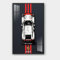Für Lego Technic Porsche 911 42096 RSR Wandhalterung, Anzeigetafel für 42096 Modell, Rennwagen-Sammler-Vitrine, langlebiges Acryl, kompatibel mit Lego Supercars, Geschenk für Erwachsene und