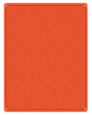 Fridge Floor Mat - Fridge Silicone Mat, Slip Resistant Refrigerator Mat | Refrigerator Floor Protector Mat with Raised Edge, Drip Tray Pan Silicone Mat for Small Fridge, 60x60cm(Orange)