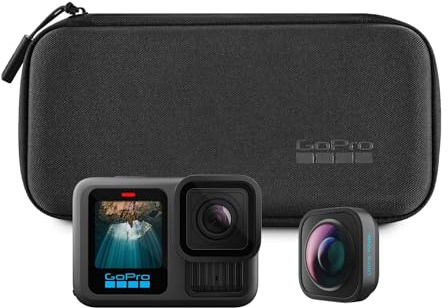 GoPro HERO13 Black Ultra Wide Edition – wasserdichte Action-Kamera mit 5,3K60-Video, 27-MP-Foto, verbessertem 177-Grad-Sichtfeld + Kompatibilität mit Objektiven der HB-Serie