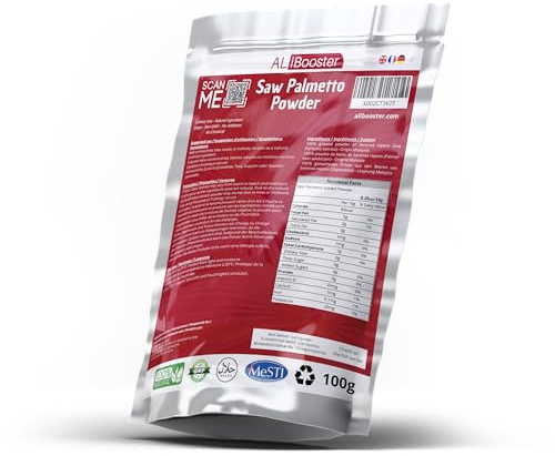 Extrait de Palmier Nain Saw Palmetto - Poudre 100g pur 100% naturel sans additif - Pour soupe, smoothies, café, boissons, pâtisseries