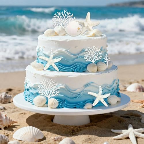 HMCEY Torten Deko Ozean,Kuchen Deko Meerestiere Geburtstag,Unterwasserwelt Kindergeburtstag Tortendeko,Topp Die Torten Topper Muffin,Birthday Cake Topper,Kuchendekoration Party für Jungen, Mädchen