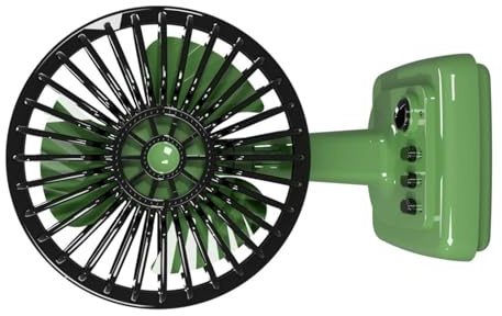 GMBYLBY Miniature Retro Metal Desk Fan USB Rechargeable 3 Speed Cooling Device USB Metal Alloy