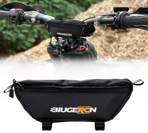 Borsa Manubrio Moto Universale E-Bike per Surron S/X/L1E Talaria X3/MX4/MX5 | Borsello per Moto Enduro,Impermeabile,Spazio sul Manubrio, Uso Motocross Enduro EBike Scooter Adventure