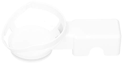 SAXOJONON Wandhalterung für Dot 4. Generation, Ladekabelhalter ohne Bohrinstallation, Kabelmanagementsystem für Echo-Geräte (Amazon 4. Generation weiß)