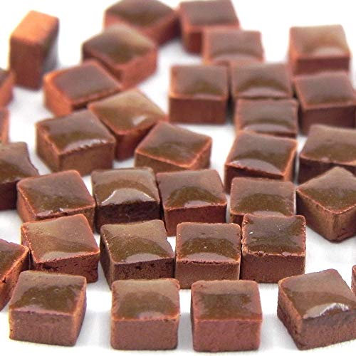 ALEA Mosaic Mini Mosaiksteine 5x5mm, 1000 Stück, Kupferbraun, RC02