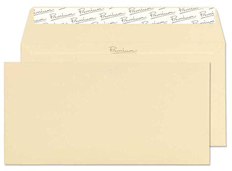 Blake Premium Business 95254 Briefumschläge Haftklebung Vellum Laid DL 110 x 220 mm 120 g/m² | 25 Stück
