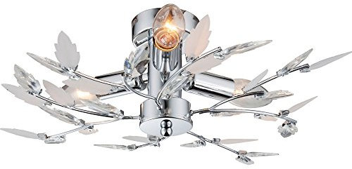Design Decken Lampe Dekor Äste Beleuchtung Büro Leuchte Chrom Globo 63100-3