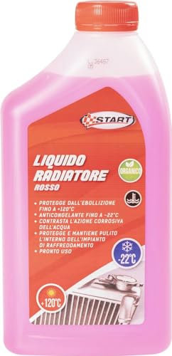 Liquido radiatore Rosso 1L -22°C per Motori monoblocco in Alluminio