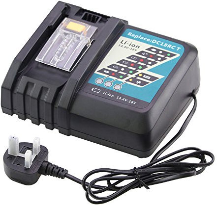 For Makita Charger 18V DC18RC DC18RA DC18SC DC1803 14.4V-18V Lithium-ion Replacement for Makita Battery Charger BL1815 BL1830 BL1840 BL1850 BL1415 BL1430 BL1440 Eagglew