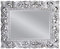 Lnxp Wandspiegel 100x80 cm in Silber Antik Barock Repro Shabby Vintage Glamour Spiegel Woe