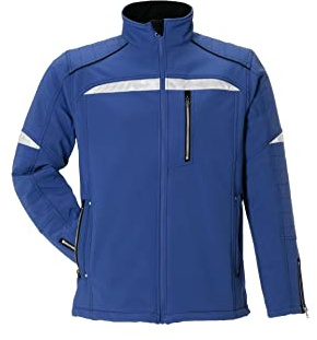 Planam 2952060 DuraWork Softshelljacke, Kornblau/Schwarz, Größe XXL