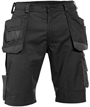 DASSY® Bionic Arbeitsshorts mit Holstertaschen - Größe 54 - SCHWARZ/ANTHRAZITGRAU