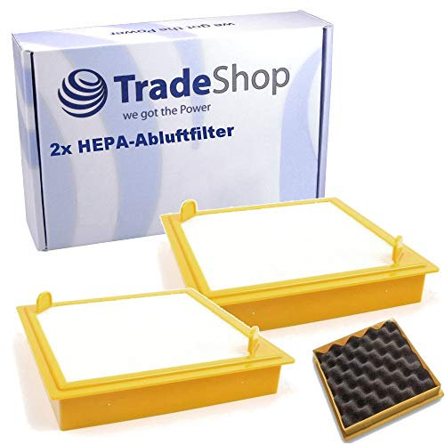 2x HEPA-Abluftfilter für Hoover TS1401011 1126 1309 TS1406011 1151 1318 TS2008011 1038 1142 TS2009011 935 1035 TS2010011 1051 1318 TS2050011 909 1317 TS2050021 916 1316 TS2051011 1021 1425