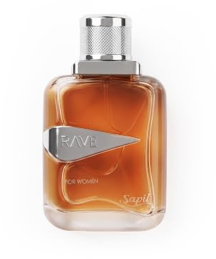Sapil Rave Eau de Parfum for women 100ML - Bewitching Fruity Floral with Exotic Amber and Woody Base, Great choice for Evenings
