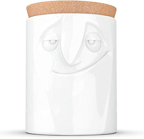 FIFTYEIGHT PRODUCTS / Tassen / Vorratsdose „Charmant (Porzellan, 1700 ml, weiß, Made in Germany)